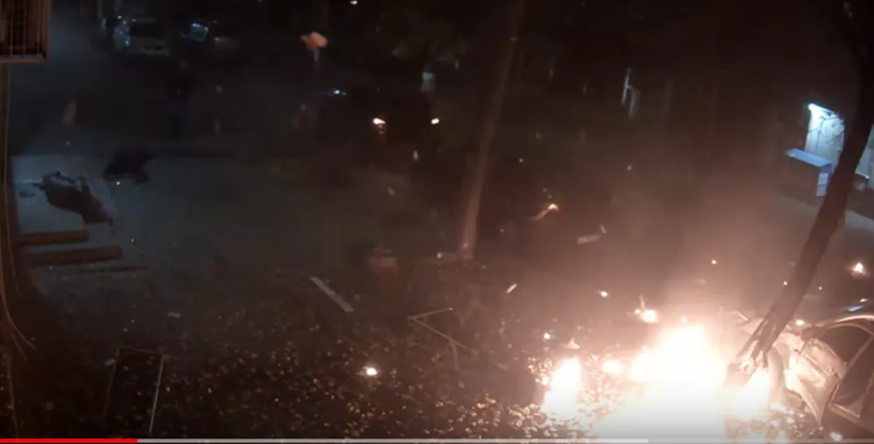Выбух, у якім пацярпеў дэпутат Вярхоўнай Рады Украіны, трапіў на відэа