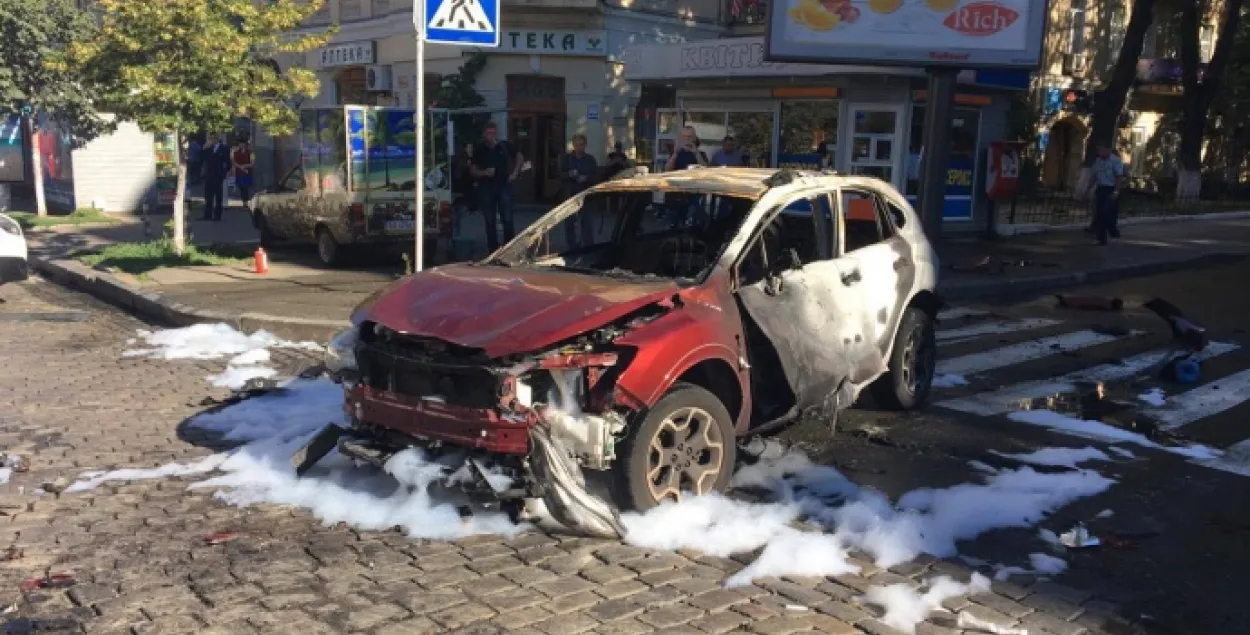 МУС Украіны: У машыне Шарамета спрацавала самаробная бомба