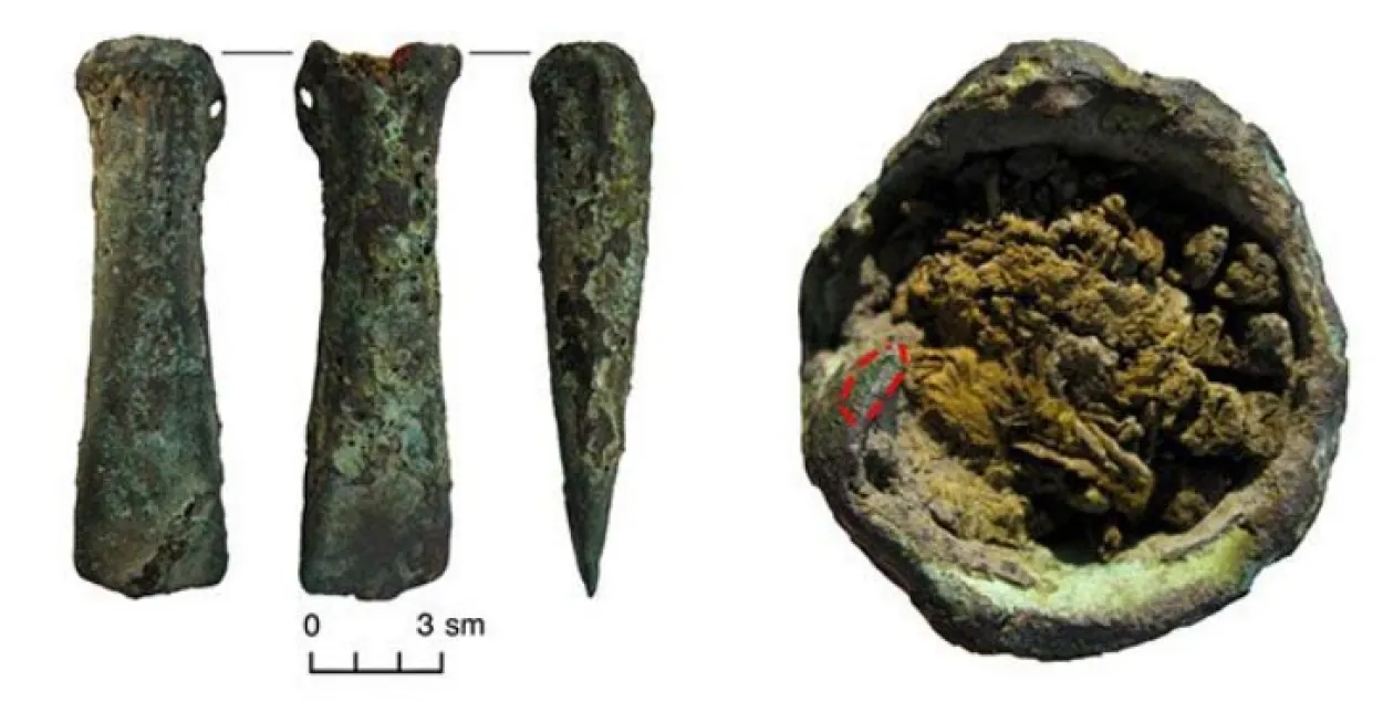 У Жыткавіцкім раёне школьнік знайшоў сякеру, якой 3000 гадоў