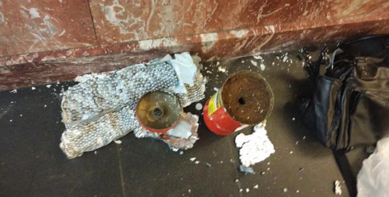 З’явілася фота бомбы, якая не ўзарвалася ў метро ў Санкт-Пецярбургу