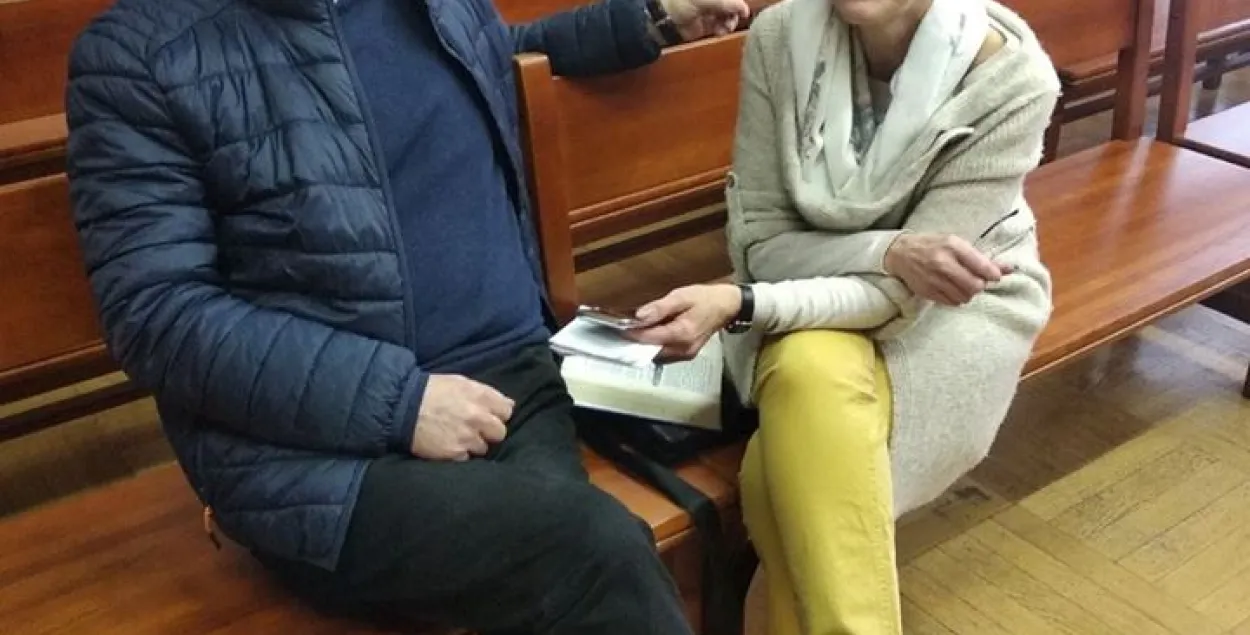 Mikalai Statkevich with his wife Maryna/ Siarhei Sparysh&#39;s profile on Facebook