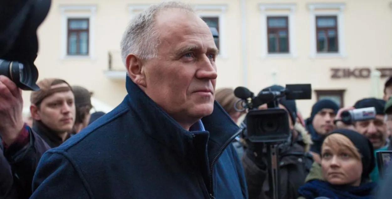Mikola Statkevich is an active organizer and participant of many protest actions.