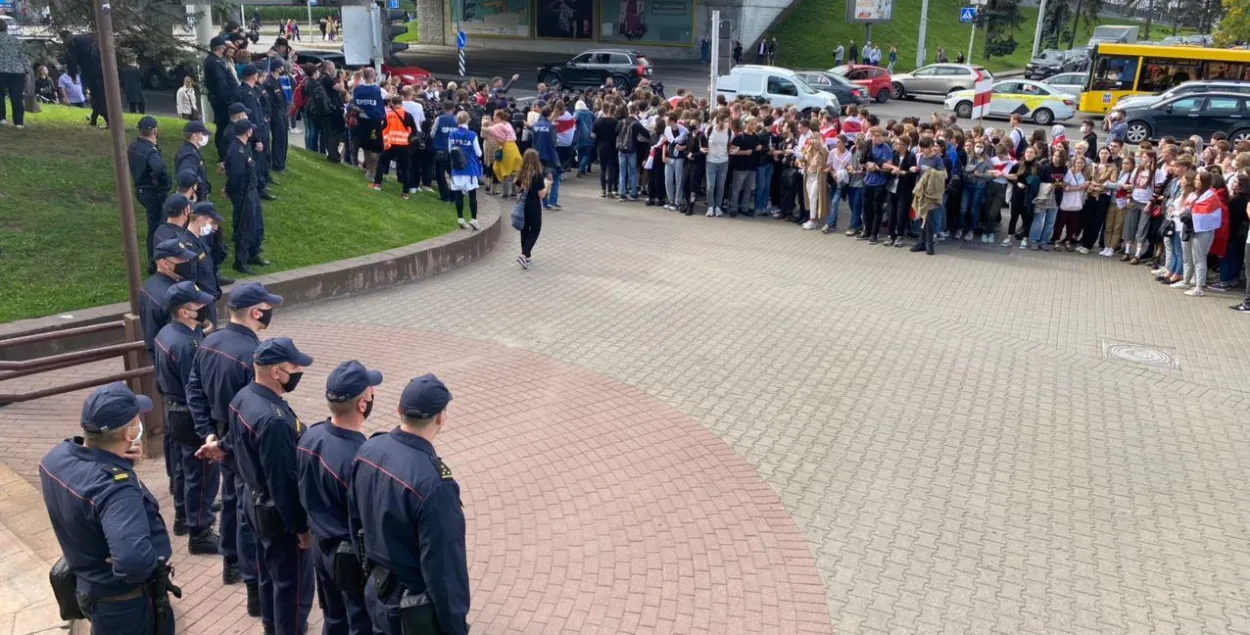 Протесты студентов в Беларуси / Еврорадио