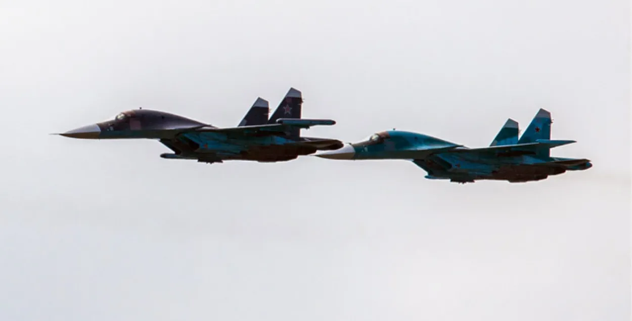 В России столкнулись два истребителя СУ-34