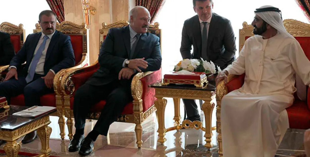 Виктор и Александр Лукашенко на встрече с арабским шейхом / president.gov.by/​