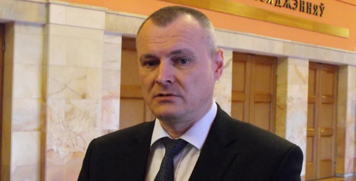 Belarusian Interior Minister Ihar Shunevch. Euroradio image.