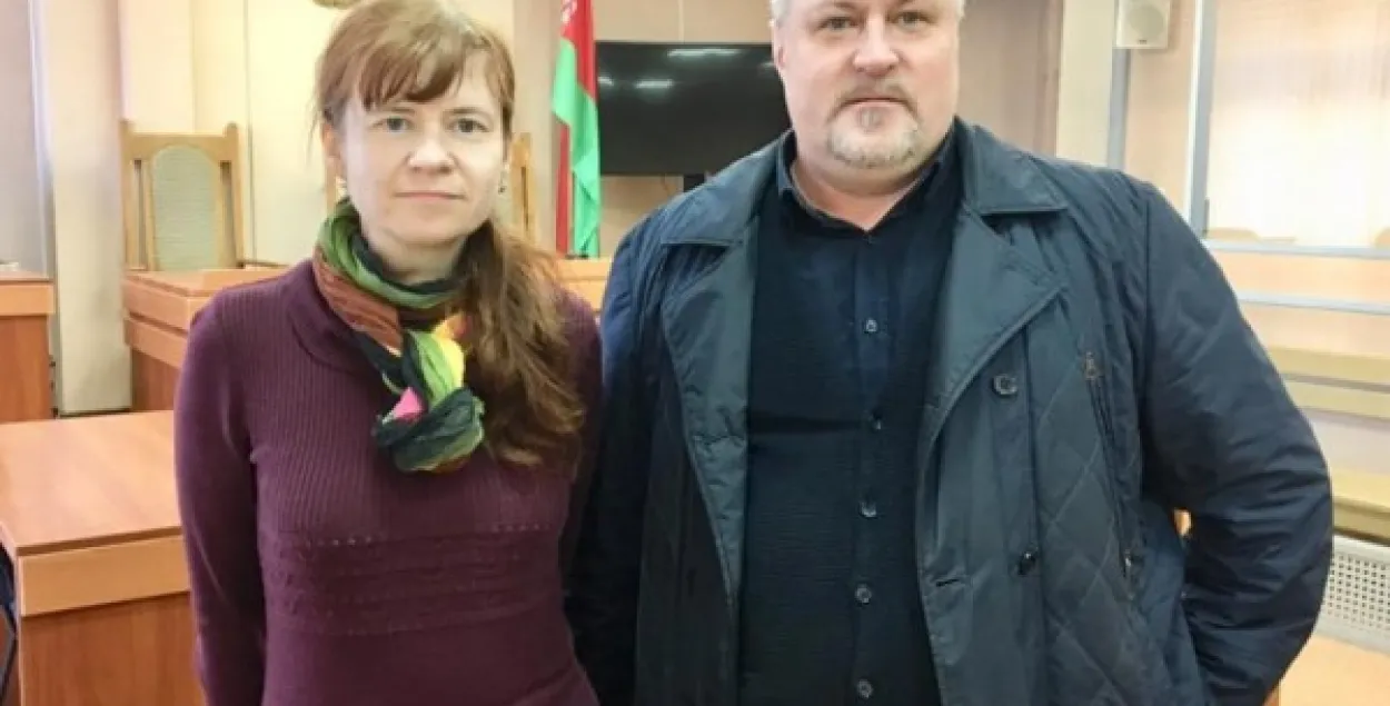 Мария Тарасенко и её представитель в суде Леонид Судаленко / Андрей Стрижак, gomelspring.org​