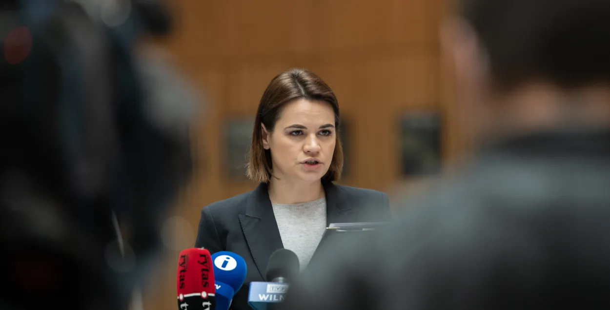 Светлана Тихановская отреагировала на решение Москвы признать ДНР и ЛНР