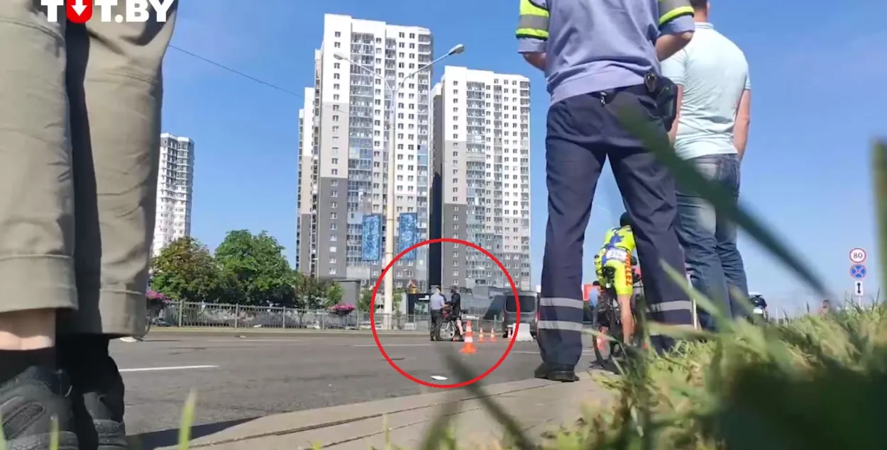 Задержание триатлониста в Минске / скриншот​