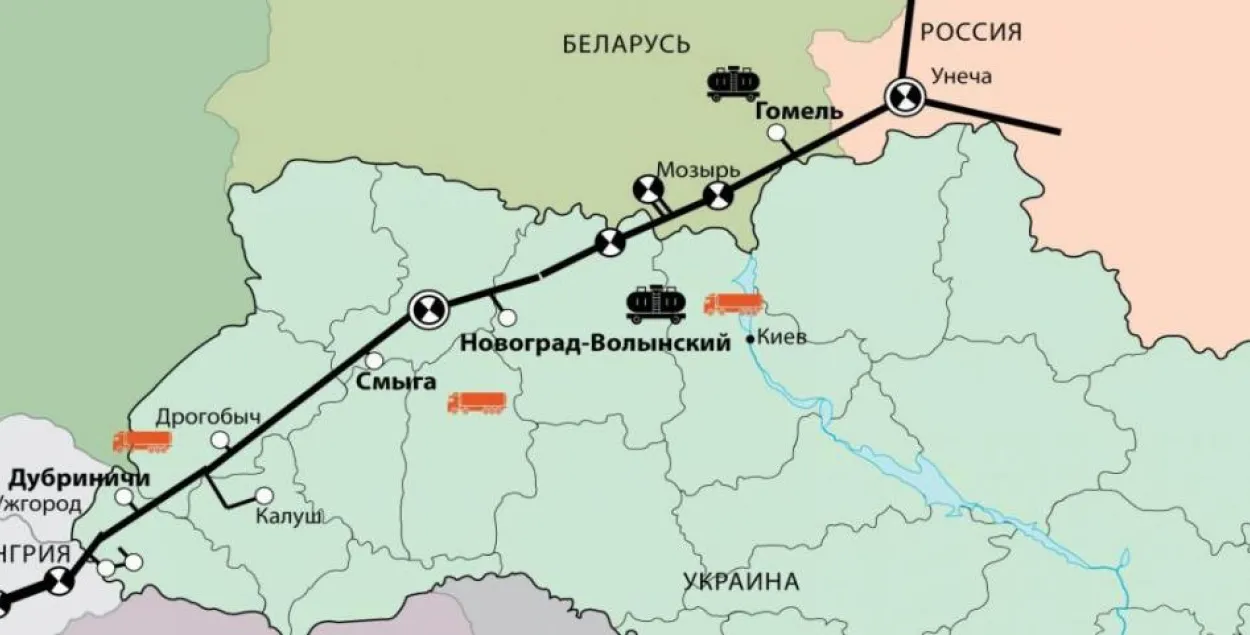 "Спрэчны" нафтапрадуктаправод "Самара-Заходні кірунак"​