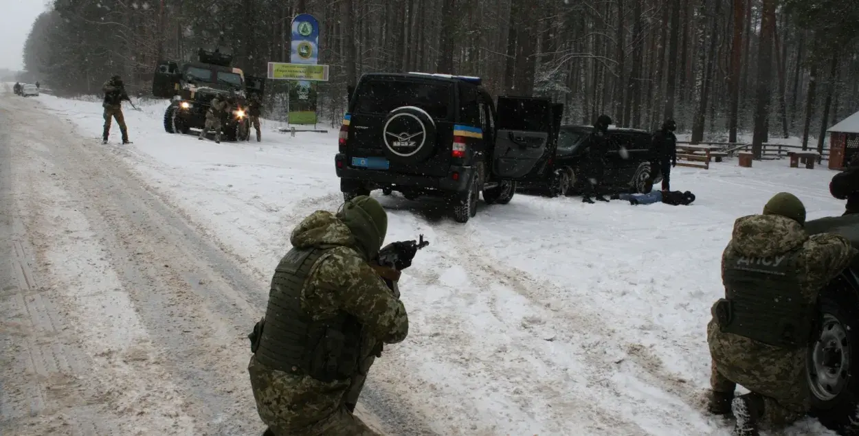 Украинские силовики на учениях возле границы с Беларусью / dpsu.gov.ua​