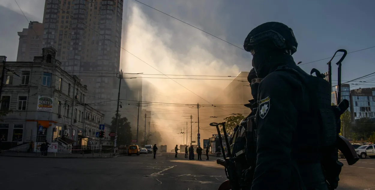 Последствия обстрелов в Киеве /&nbsp;Getty Images
