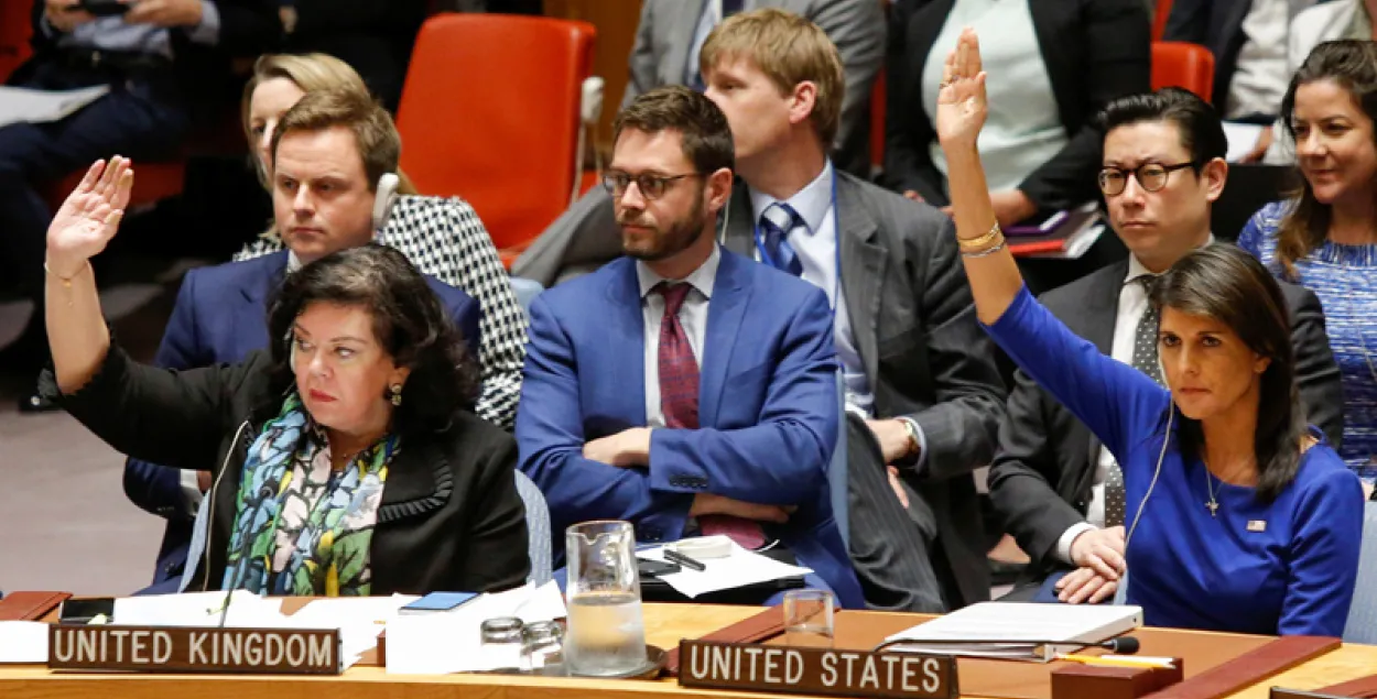 Голосование в Совете безопасности ООН. Фото: Reuters