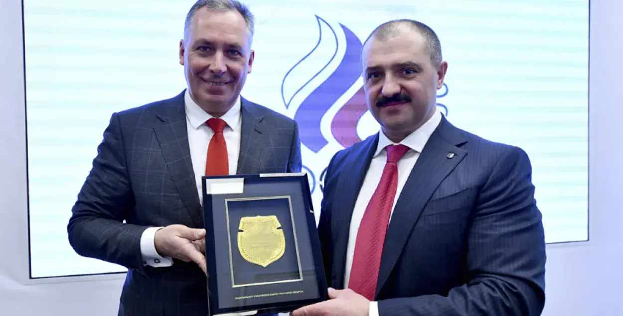 Віктар Лукашэнка зрабіў першы афіцыйны візіт — у алімпійскі камітэт Расіі