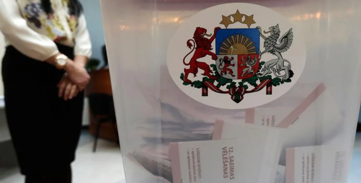 На выбарах у латвійскі парламент прарасійская партыя набрала меней за 20%