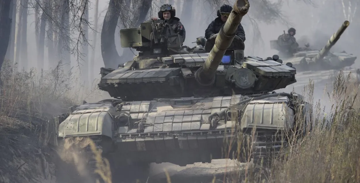 Танкі Т-64БВ 57-й украінскай мотапяхотнай брыгады / 57-я АМПБр