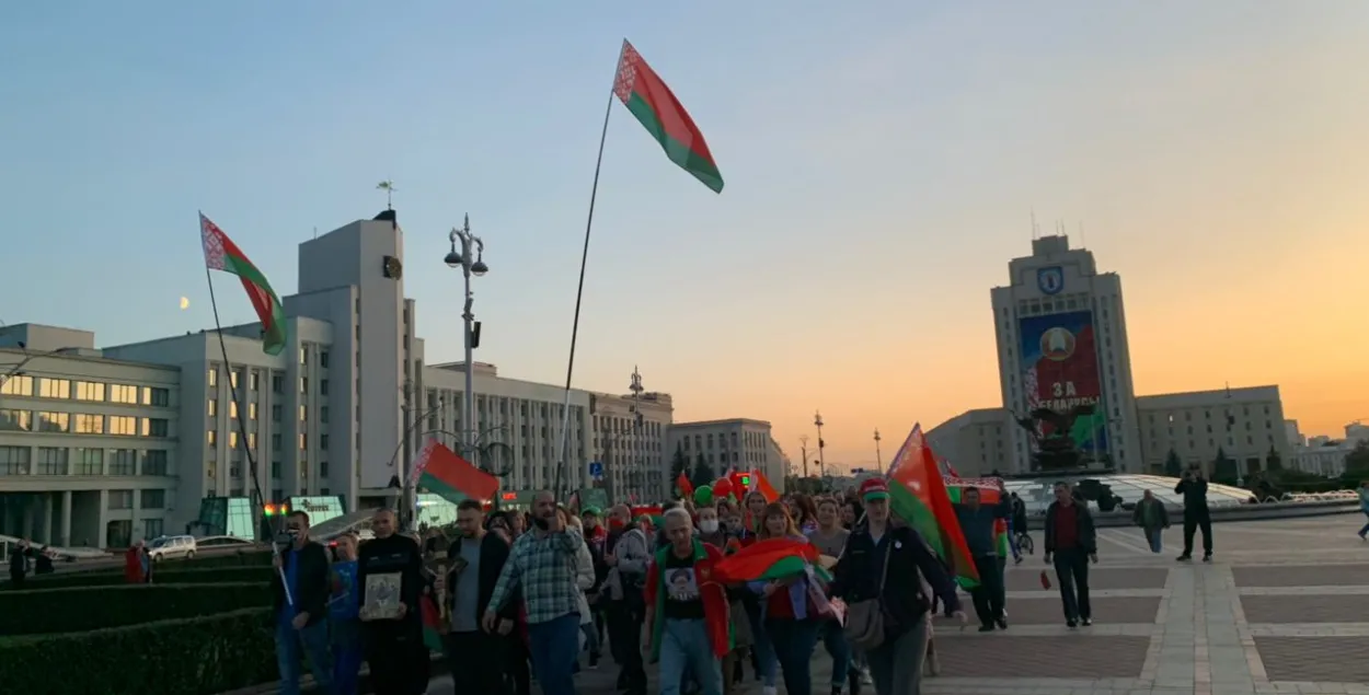 Участники провластного митинга в Минске / Из архива Еврорадио​
