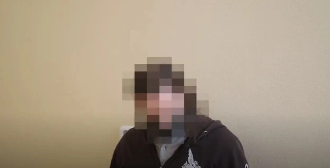 Задержанный минчанин / кадр из видео