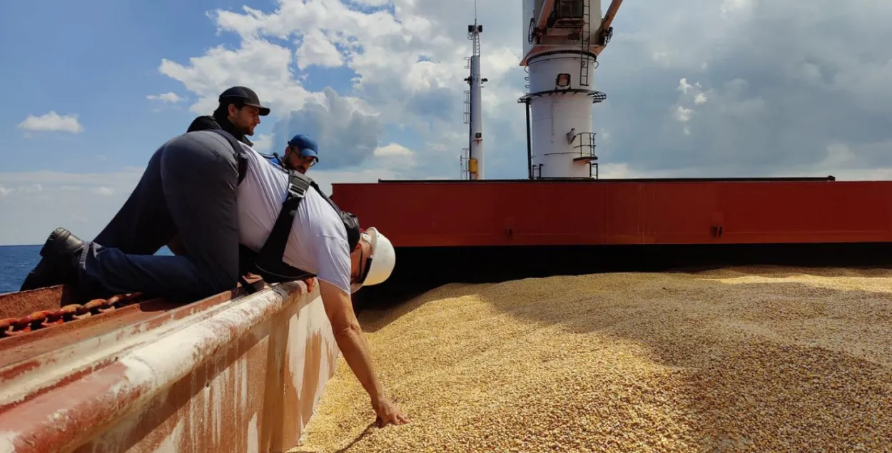 На борце першага сухагруза, які выйшаў з порта Адэсы 1 жніўня, 26 тысяч тон кукурузы / фота Міністэрства абароны Турцыі​