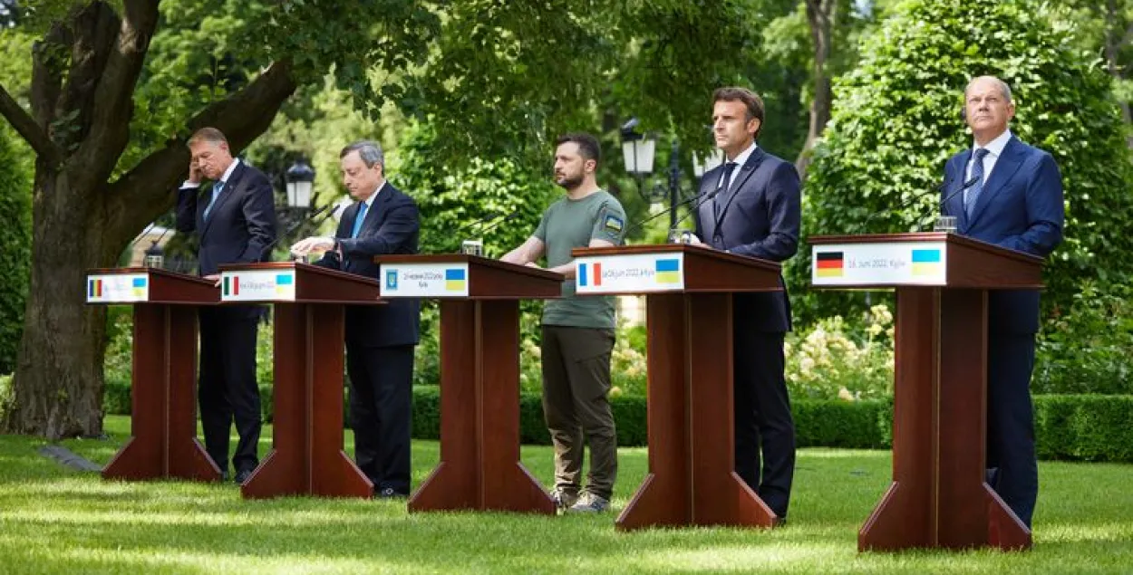 Францыя, Германія, Італія і Румынія — за статус кандыдата ў ЕС для Украіны