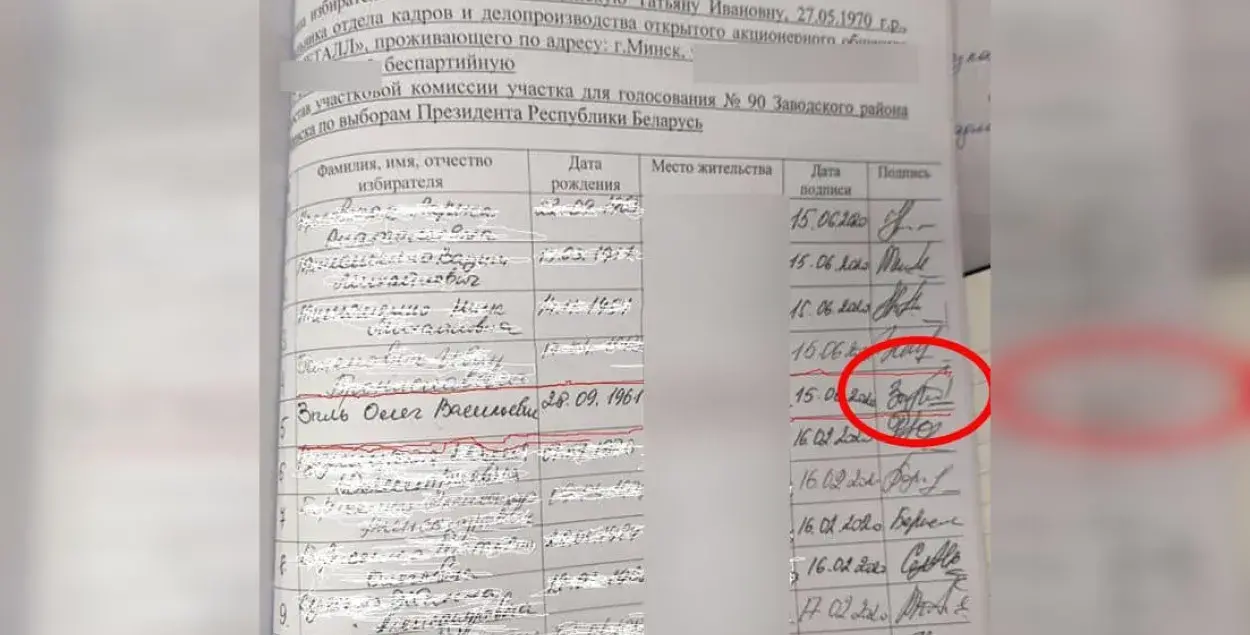 Подпись не моя: минчанин обнаружил, что “выдвинул” незнакомую женщину в УИК  | Новости Беларуси | euroradio.fm