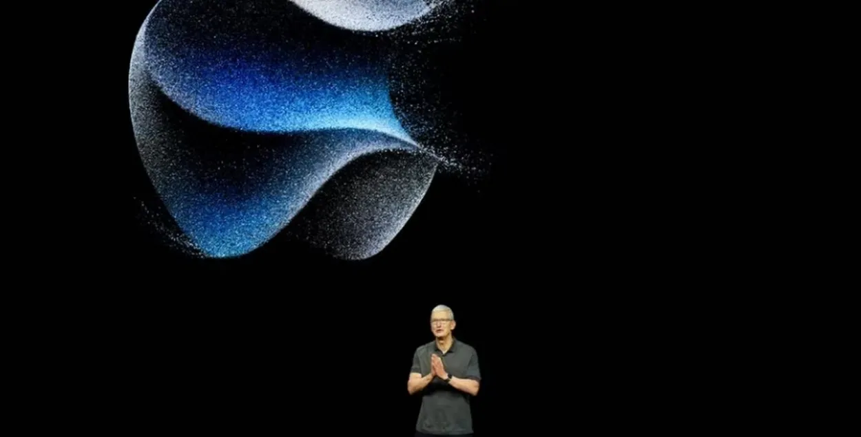 CEO Apple Цім Кук на прэзентацыі новай мадэлі iPhone / Reuters