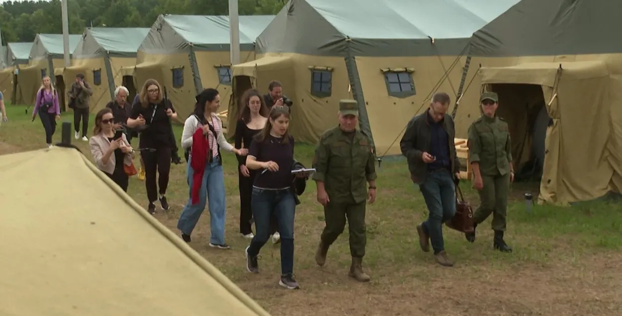 Военный лагерь под Осиповичами / Минобороны Беларуси