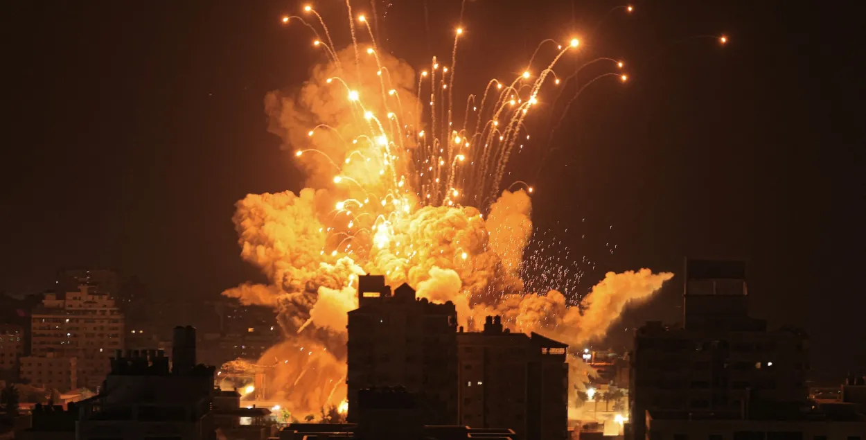 Ізраіль наносіць зваротны ўдар па сектары Газа