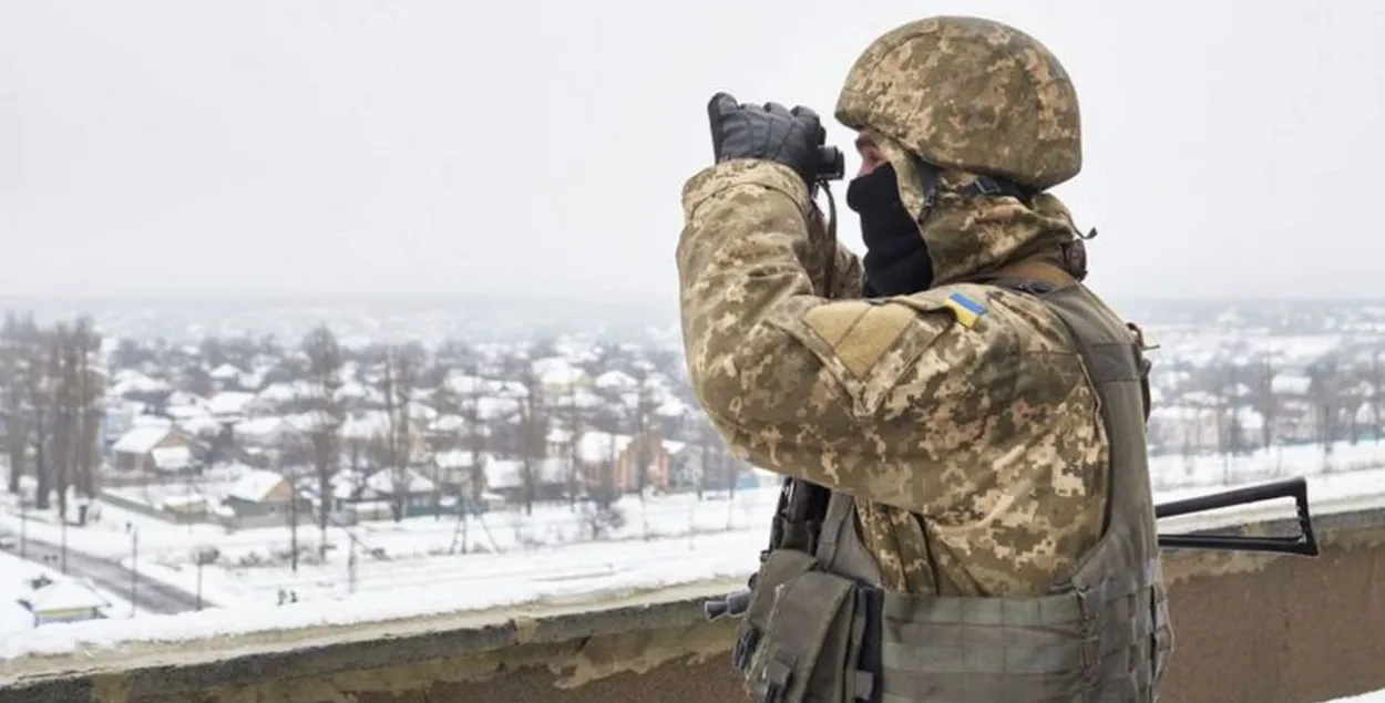 Украинский военный в районе Авдеевки&nbsp;