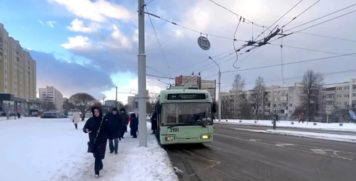 В Минске останавливались троллейбусы (иллюстративное фото)