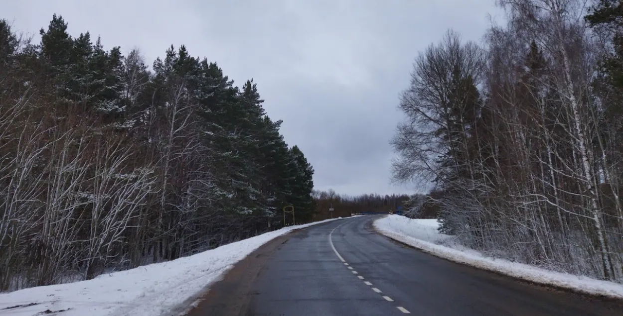 Зимняя дорога в Беларуси