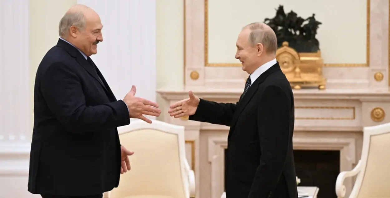 Аляксандр Лукашэнка і Уладзімір Пуцін
