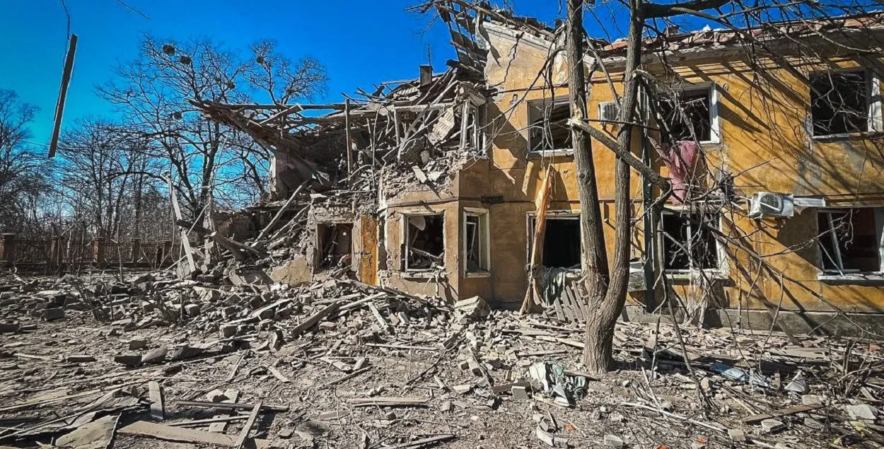 Руины после российского обстрела
