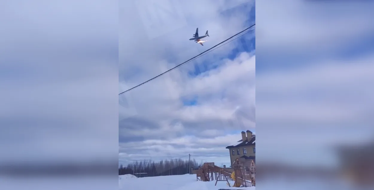 Последний полет Ил-76 попал на видео
