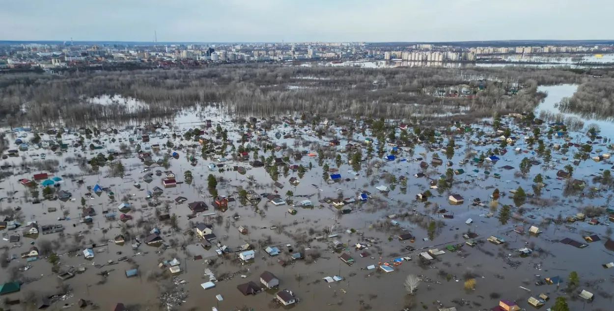Наводнение в российском Оренбурге
