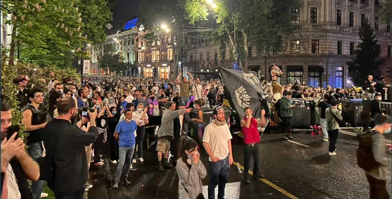 Акция протеста в Тбилиси 30 апреля
