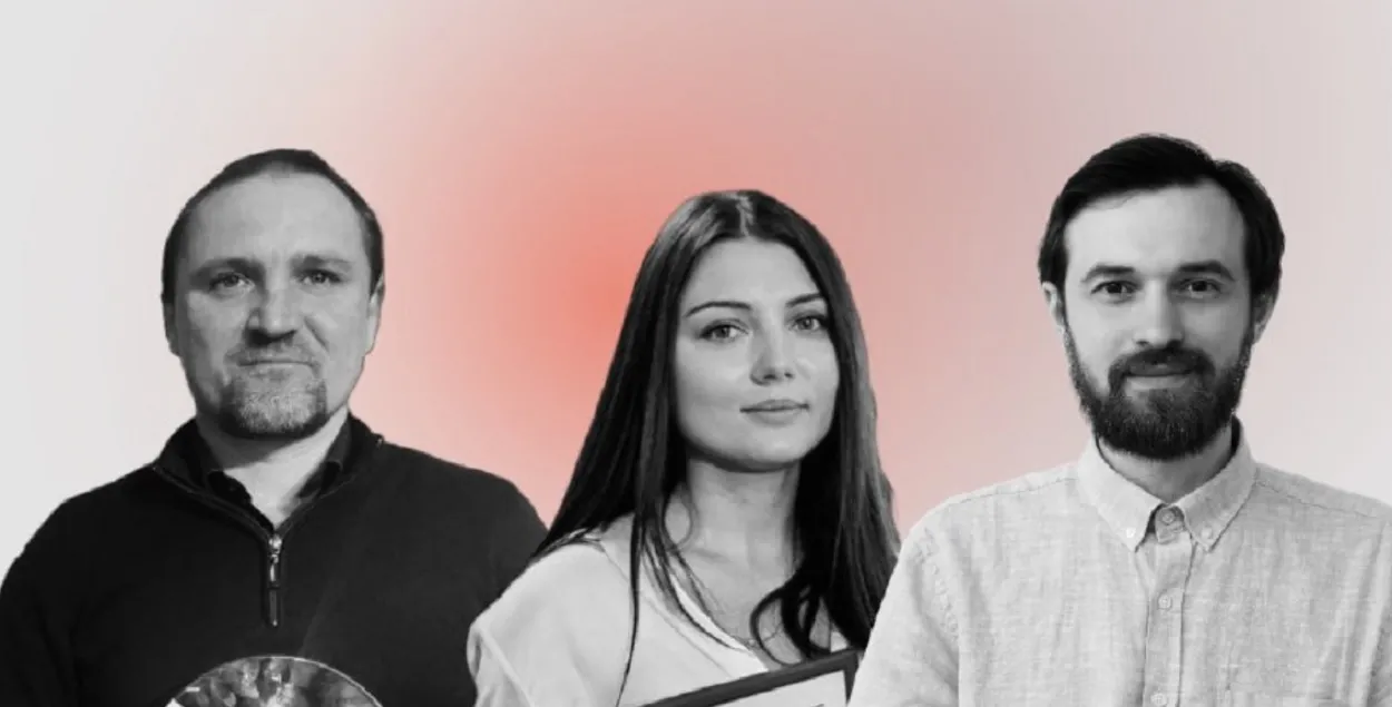 Александр Ярошевич, Ольга Альхименко и Алексей Карпеко
