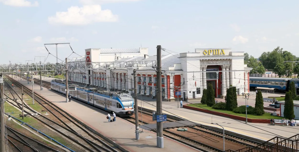 Железнодорожная станция в Орше
