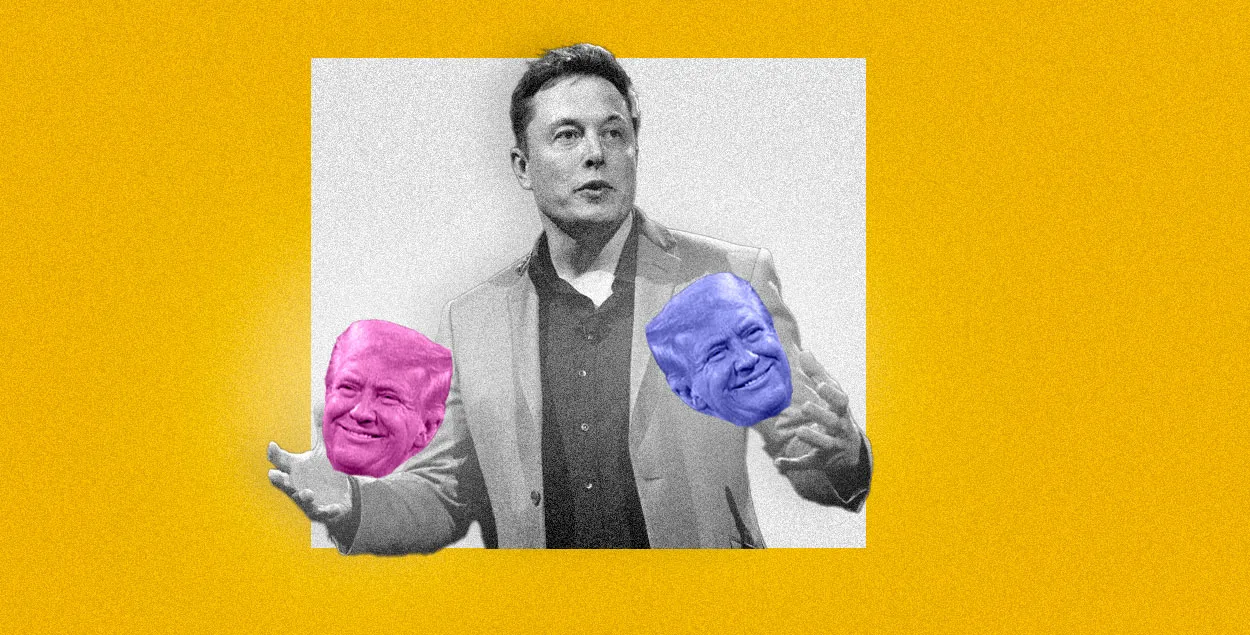 Илон Маск и Дональд Трамп

