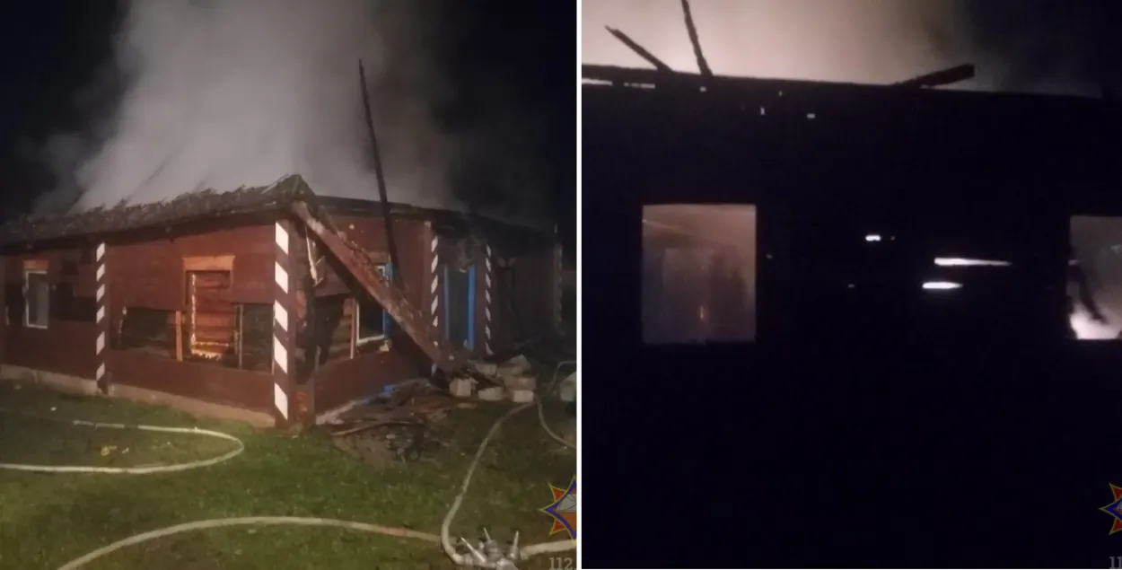 Пажар на Шаркаўшчыне
