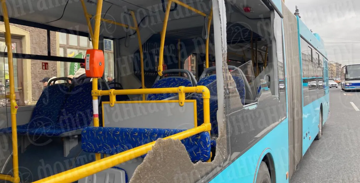 Автобус МАЗ попал в ДТП
