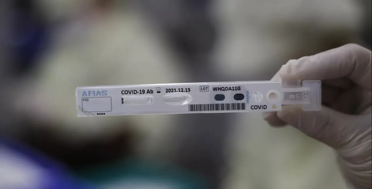 Тэст на СOVID, ілюстрацыйнае фота&nbsp;
