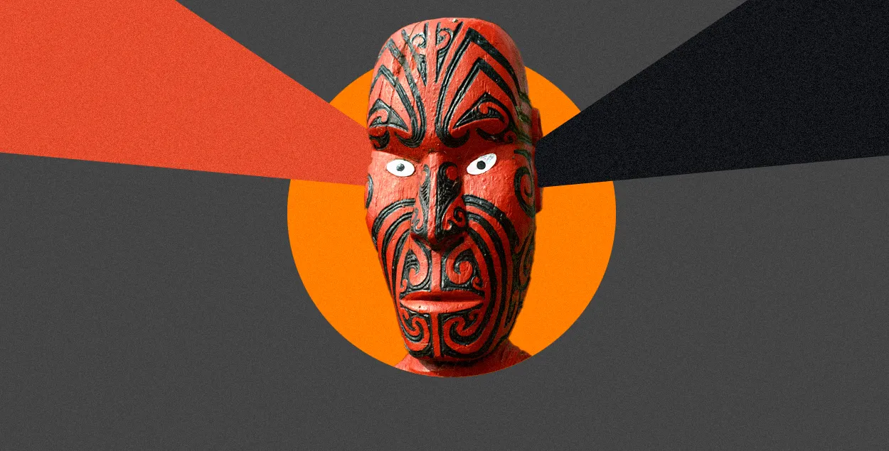 Ритуальная маска маори&nbsp;
