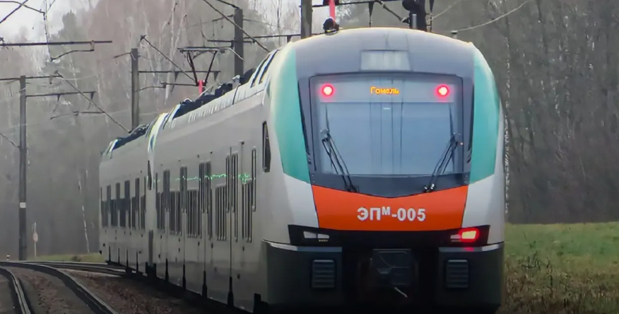 У Гомель цягнік прыбыў са спазненнем на 4,5 гадзіны
