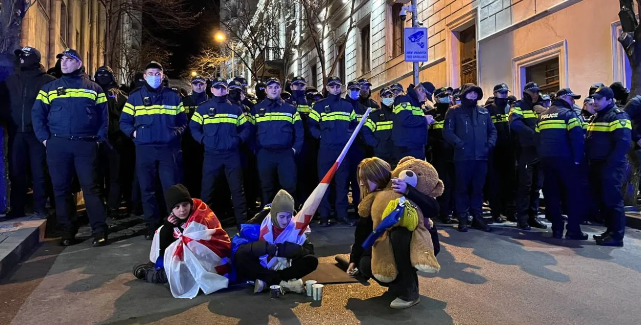 Акцыя пратэсту ў Тбілісі
