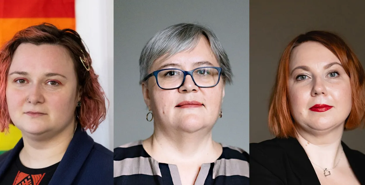 Дар'я Афанасьева, Ірына Альхоўка і Юлія Міцкевіч
