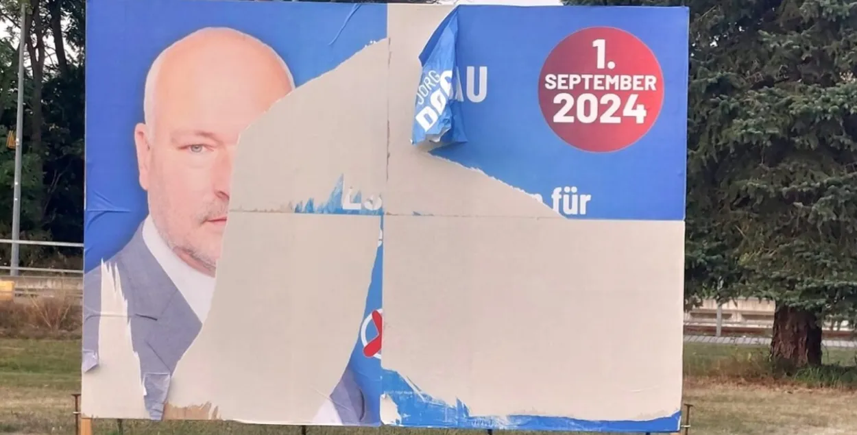 Предвыборный плакат Йорга Дорнау
