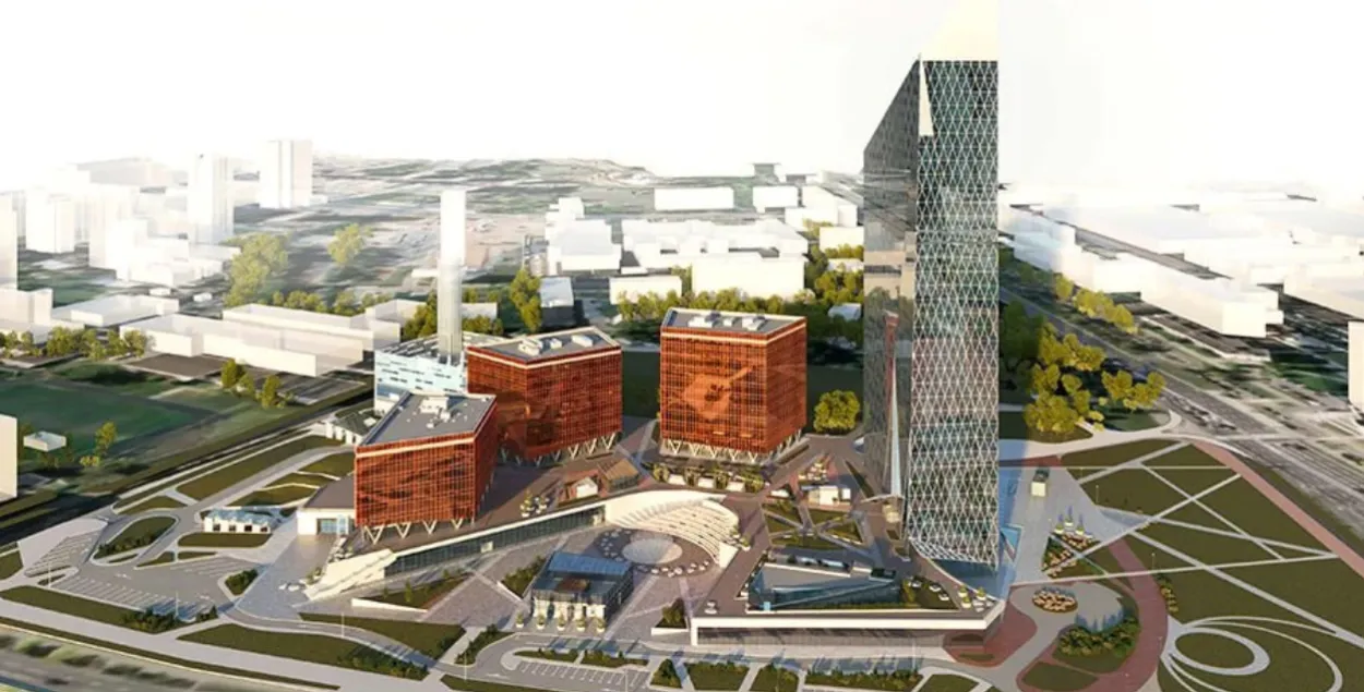 Новыя рэндары комплексу "Газпрам цэнтр"
