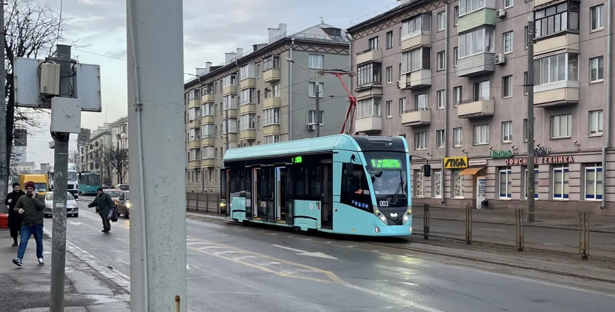 Новый трамвай в белорусской столице
