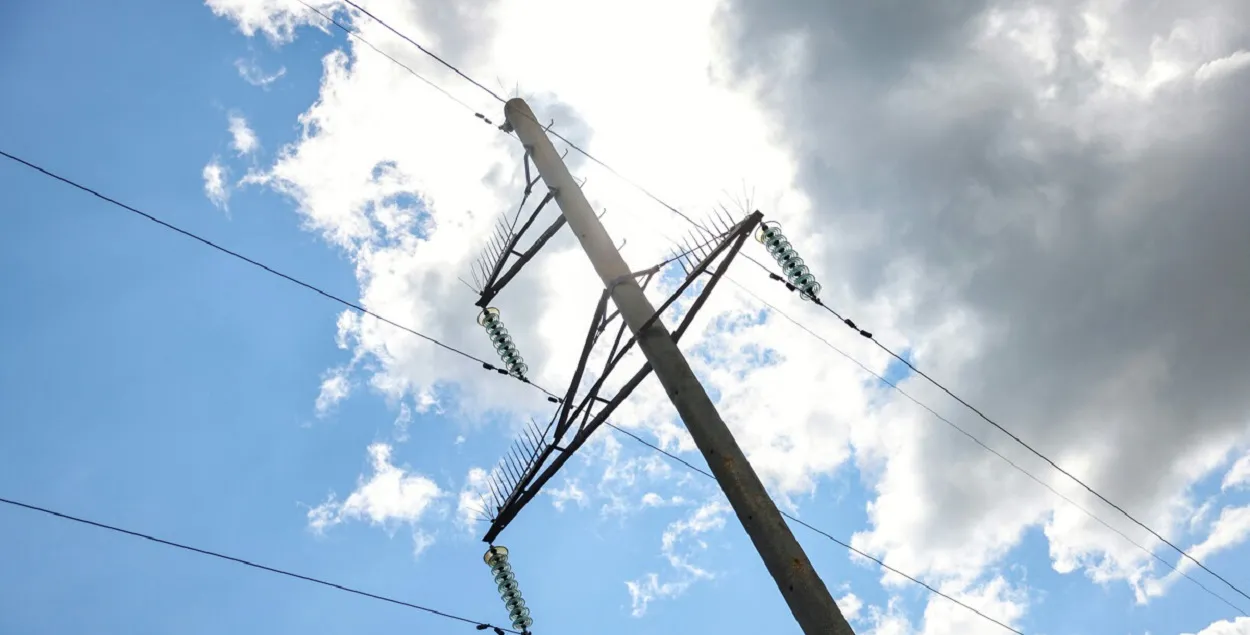 Здарэнне адбылося на лініі электраперадачы (ілюстрацыйнае фота)
